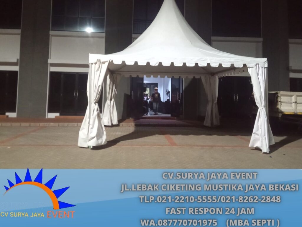 Sewa Tenda Kebon Pegangsaan Menteng Jakarta Pusat