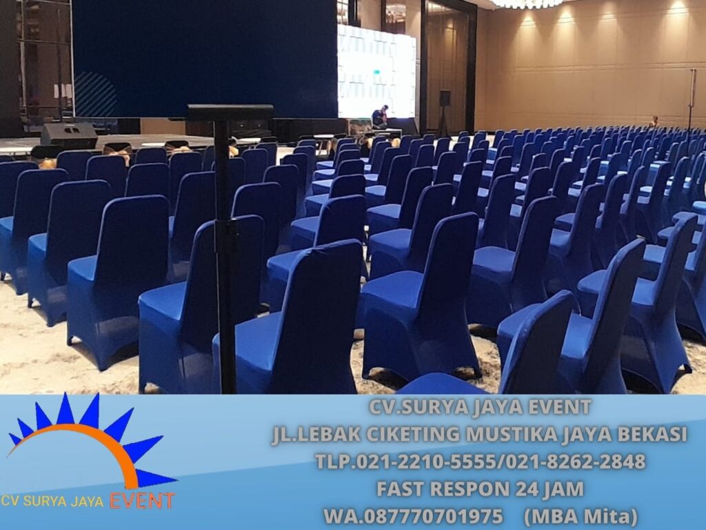 Sewa Kursi Cover Street Biru Sukmajaya Depok