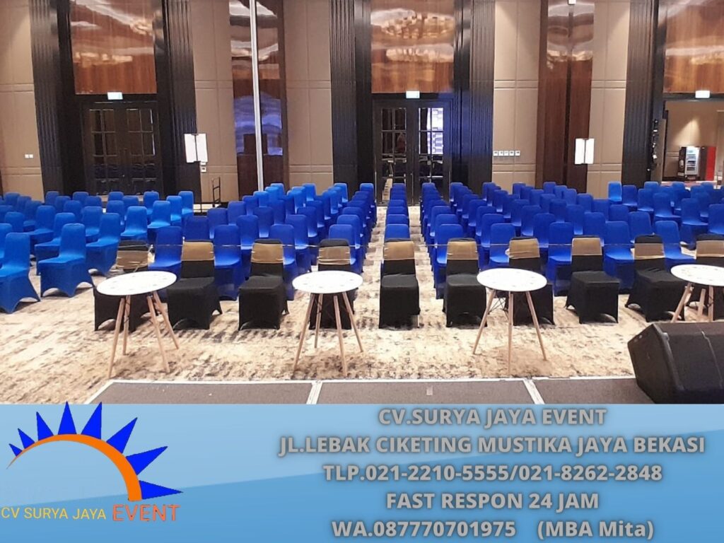 Sewa Kursi Cover Street Biru Sukmajaya Depok