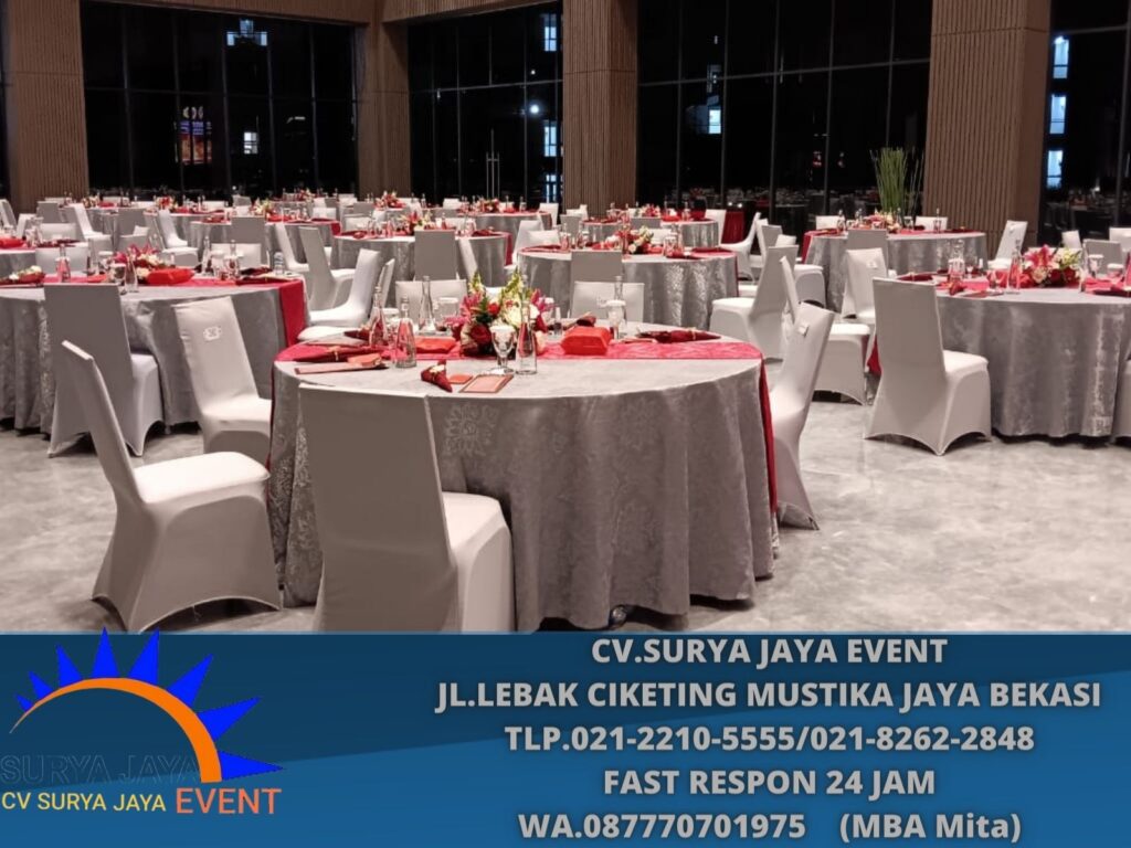 Penyewaan Meja Cover Motif Dekorasi Bunga Karawaci Tanggerang