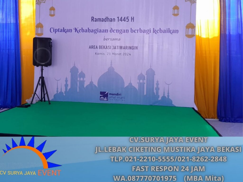 Penyewaan Backdrop Custem Event Ramadhan Jurumudi Tanggerang