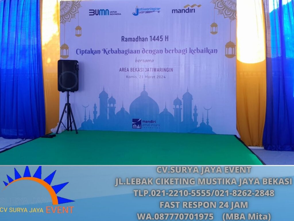 Penyewaan Backdrop Custem Event Ramadhan Jurumudi Tanggerang