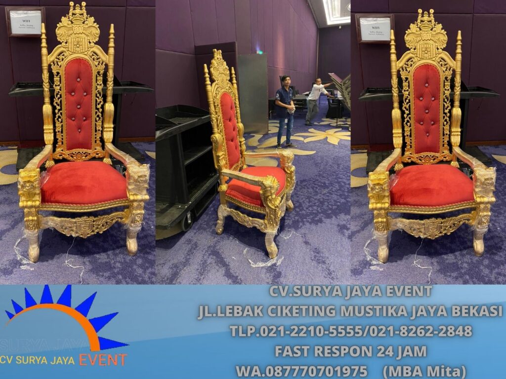 Sewa Kursi Type Singgasana Merah Jakarta