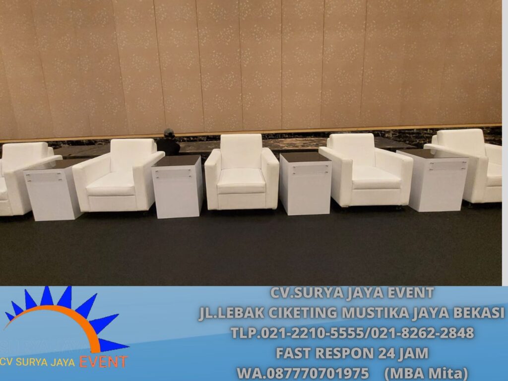 Sewa Sofa Kotak Minimalis Single Seater Jakarta