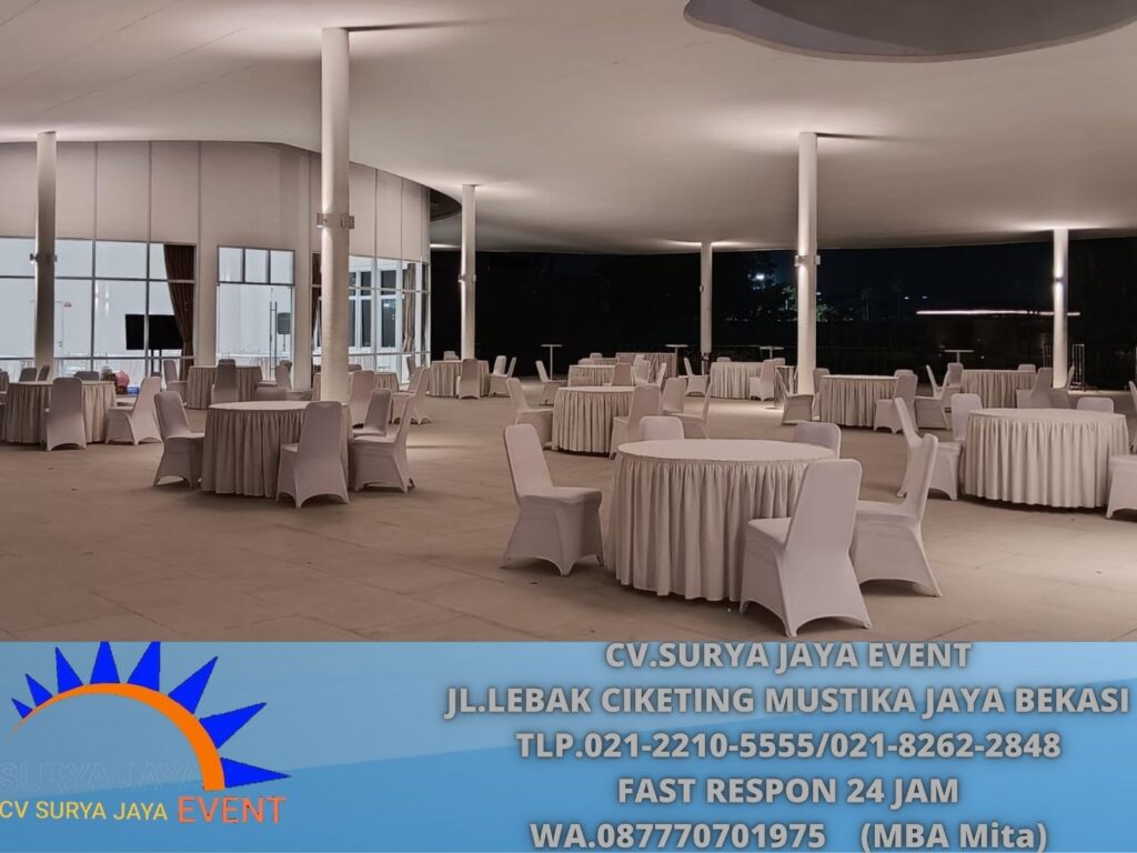 Sewa Meja Bundar Kecil Diameter 120cm Area Terdekat Jakarta