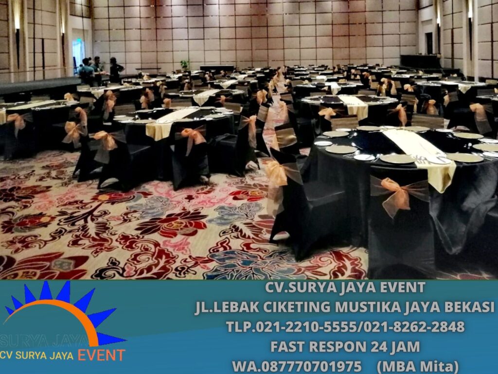 Sewa Meja Bundar Ukuran Jumbo Diameter 220cm di Jakarta