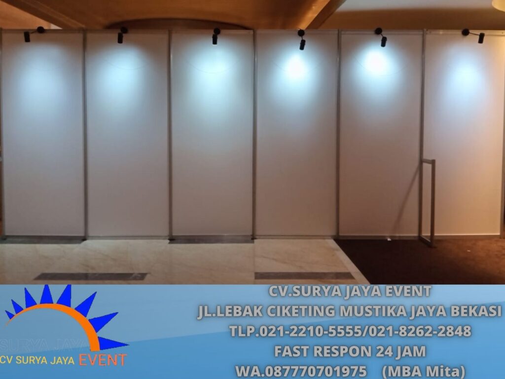 Sewa Partisi Pameran Lengkap Lampu Spot Area Terdekat Jakarta