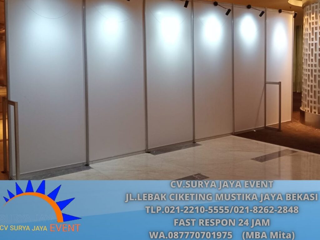 Sewa Partisi Pameran Lengkap Lampu Spot Area Terdekat Jakarta