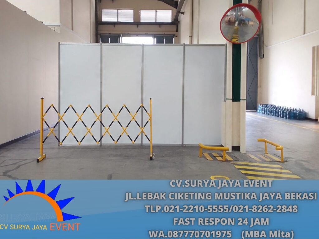 Sewa Pembatas Ruang Skat Partisi Putih Area Terdekat Jakarta