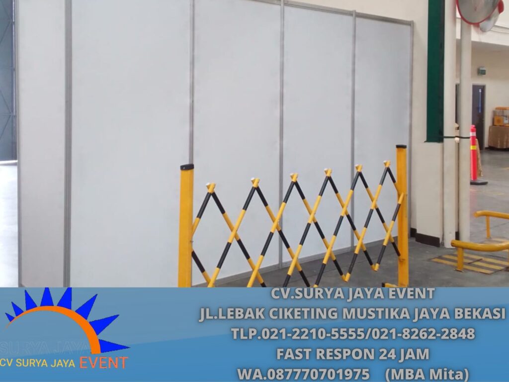 Sewa Pembatas Ruang Skat Partisi Putih Area Terdekat Jakarta