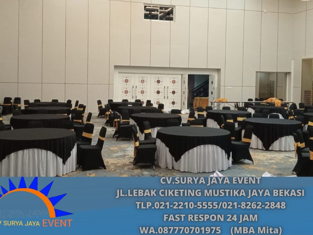 Sewa Round Table D180cm Event Balai Komando Cijantung Jakarta