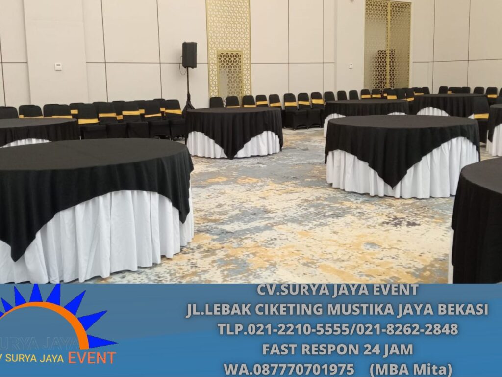 Sewa Round Table D180cm Event Balai Komando Cijantung Jakarta