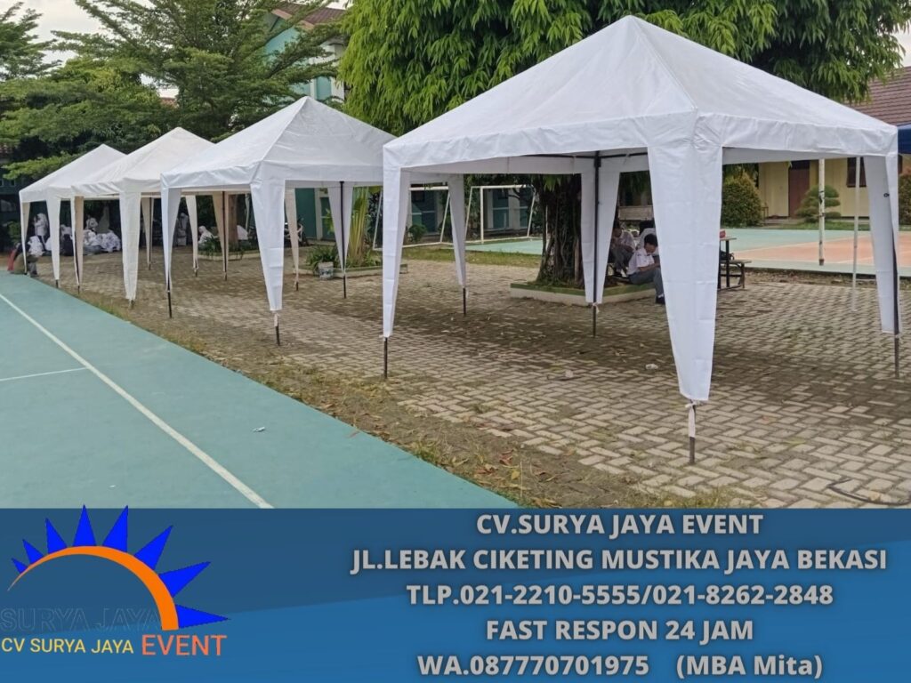 Sewa Tenda Bazar Putih Promo Akhir Tahun Area Jakarta