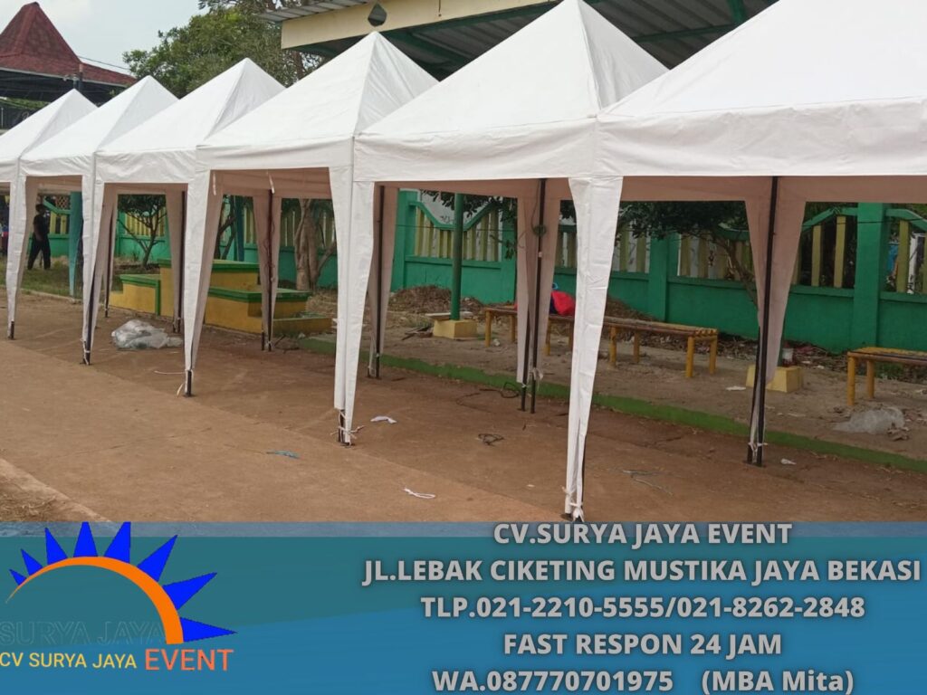 Sewa Tenda Bazar Putih Promo Akhir Tahun Area Jakarta