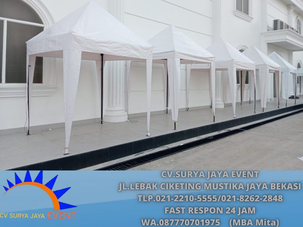 Sewa Tenda Bazar Putih Promo Akhir Tahun Area Jakarta