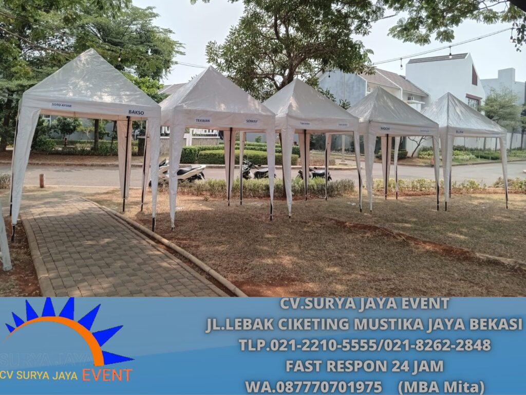 Sewa Tenda Bazar Putih Promo Akhir Tahun Area Jakarta