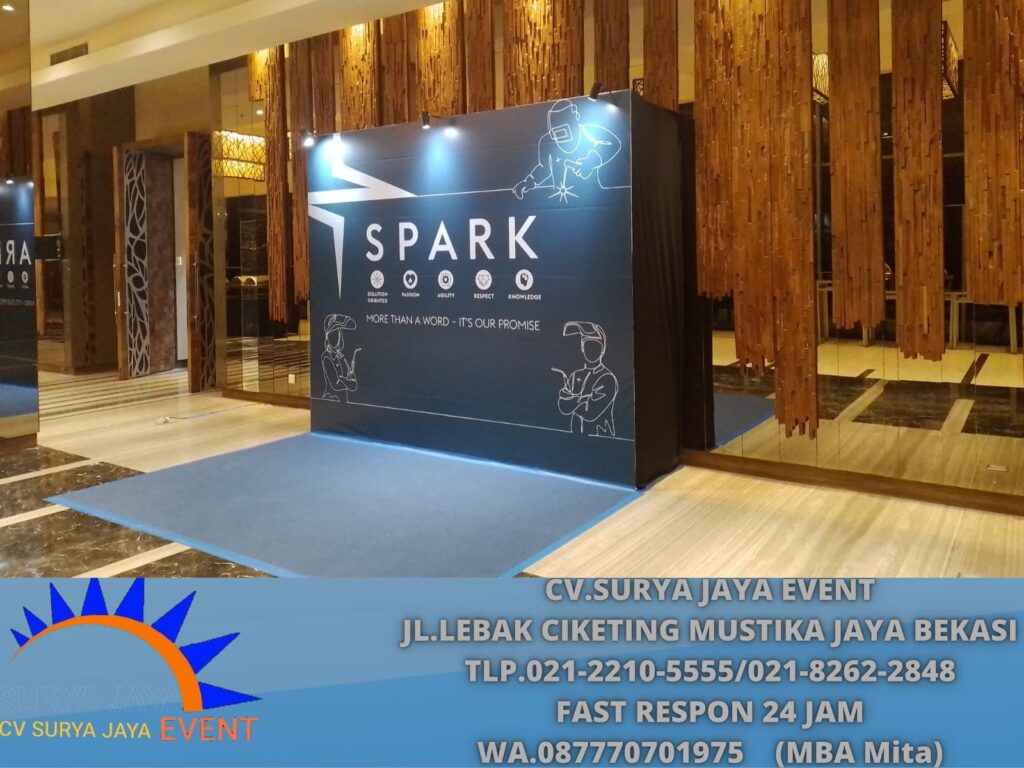 Sewa Panggung Flooring Dan Backdrop Lampu Spot light Area Jakarta