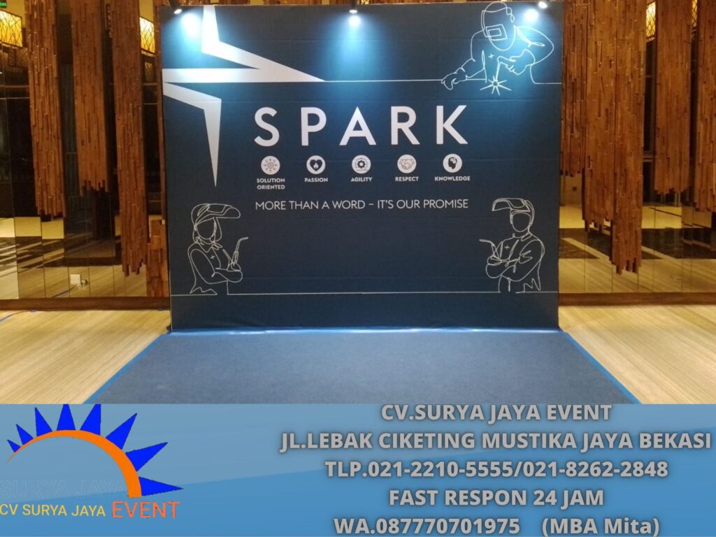 Sewa Panggung Flooring Dan Backdrop Lampu Spot light Area Jakarta