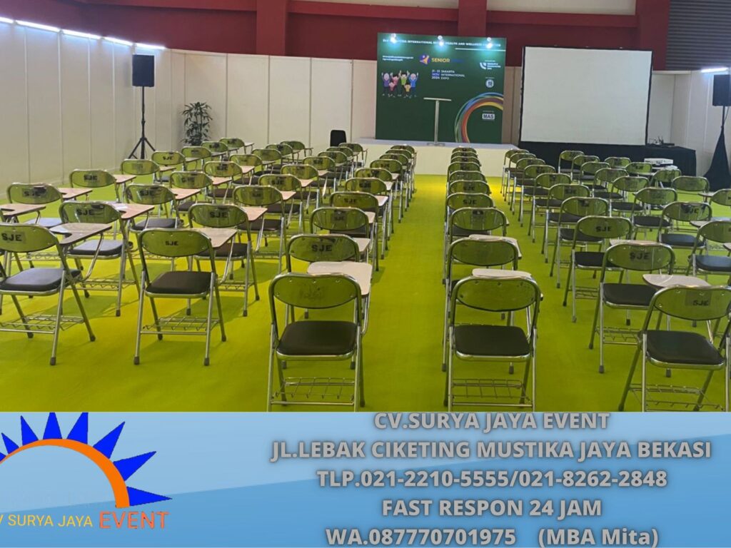 Tempat Sewa Kursi Kuliah Hitam Lipat Area Jababeka Tanggerang