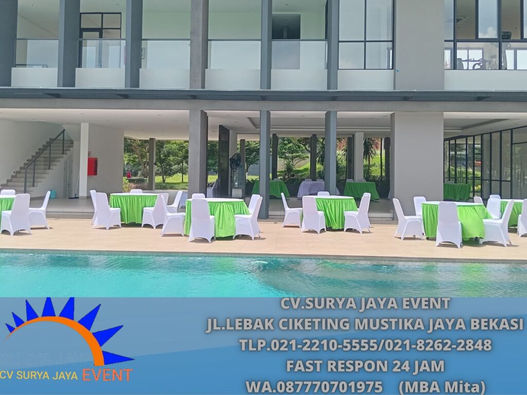 Sewa Meja Bundar,Kursi Futura Area Cikarang Bekasi