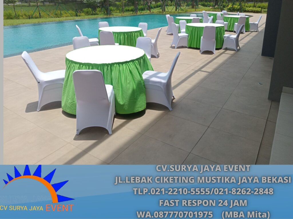 Sewa Meja Bundar,Kursi Futura Area Cikarang Bekasi