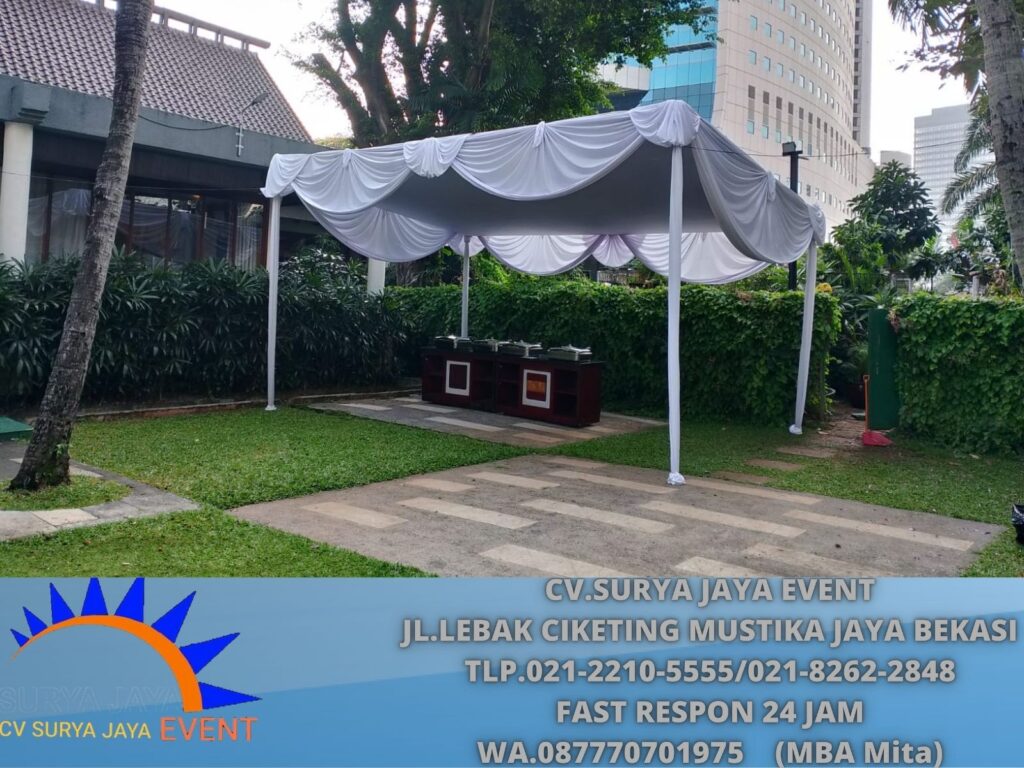 Rental Tenda Type Plafon Dan Poni Putih di Jakarta