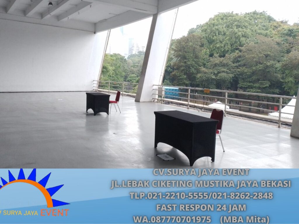 Rental Meja Kotak HPL Event Broadway Alam Sutra Jakrta