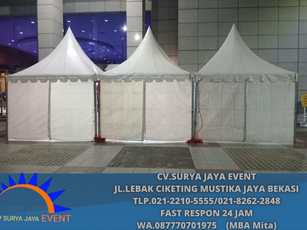 Layanan Sewa Tenda Bekasi Ready Roder,Bazar,Kerucut dan Hanggar