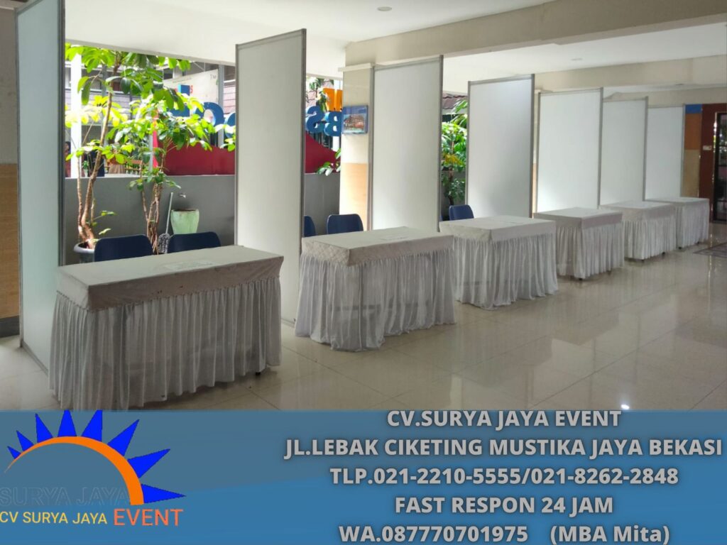 Jasa sewa Partisi Putih Single Jakarta