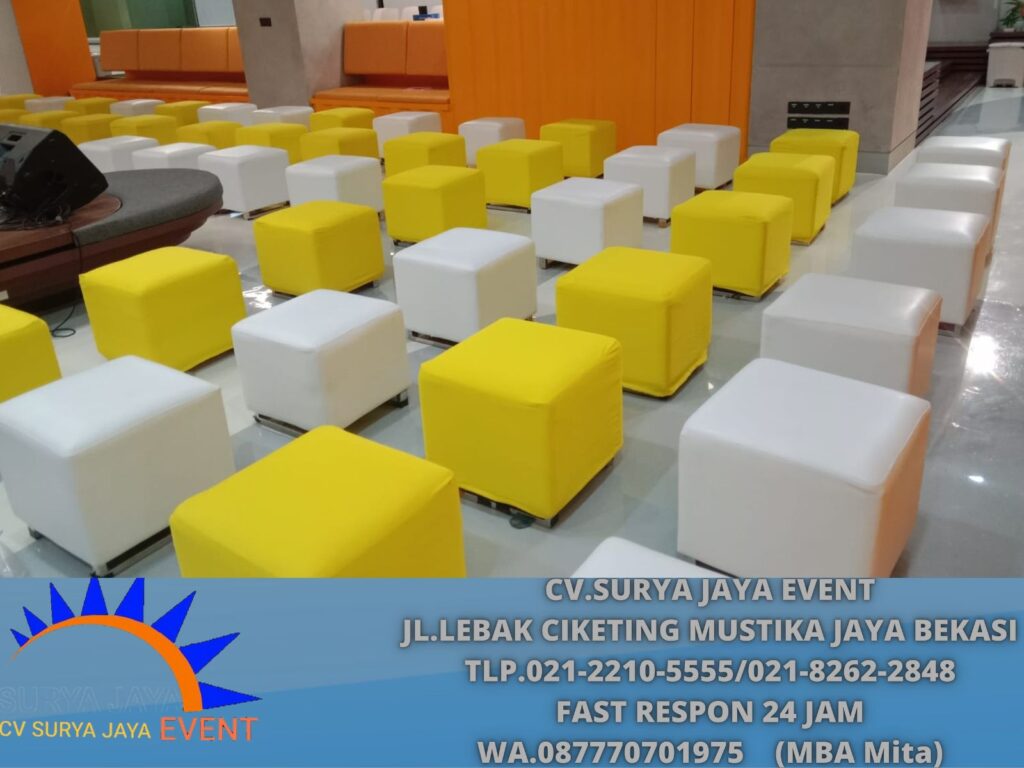 Sewa Puff Kotak Single Cover Aneka Warna Jakarta