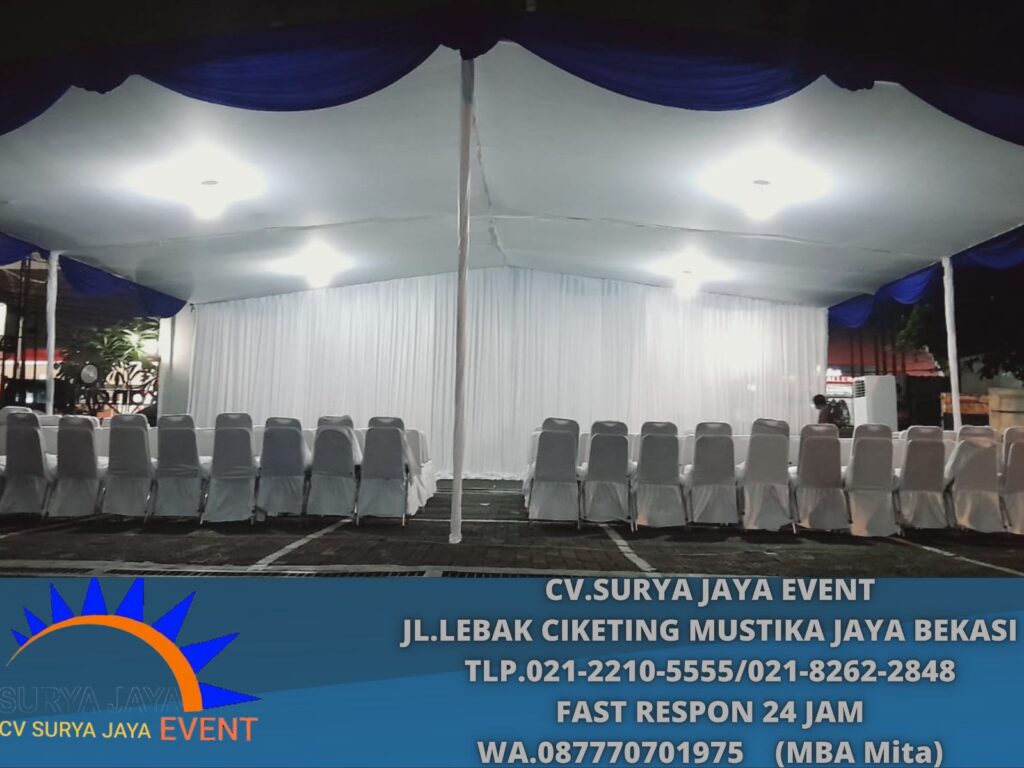 Sewa Tenda Plafon Dan Tirai Putih Jakarta
