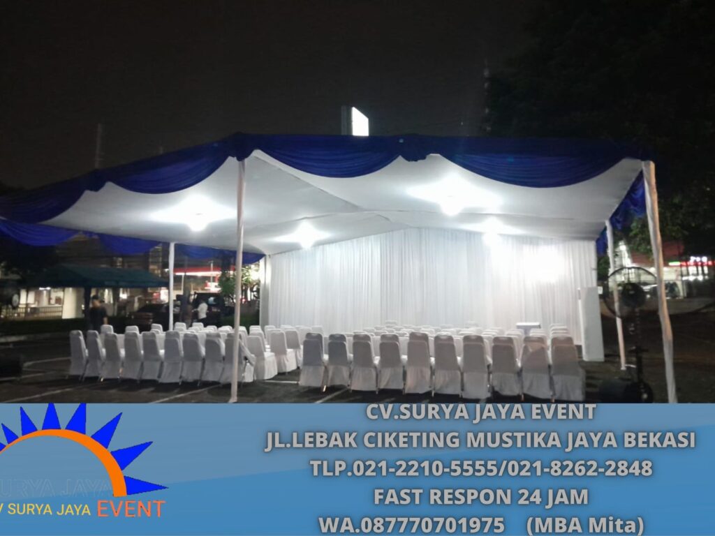 Sewa Tenda Plafon Dan Tirai Putih Jakarta
