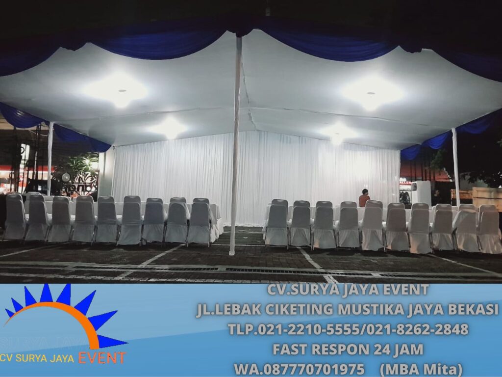Sewa Tenda Plafon Dan Tirai Putih Jakarta