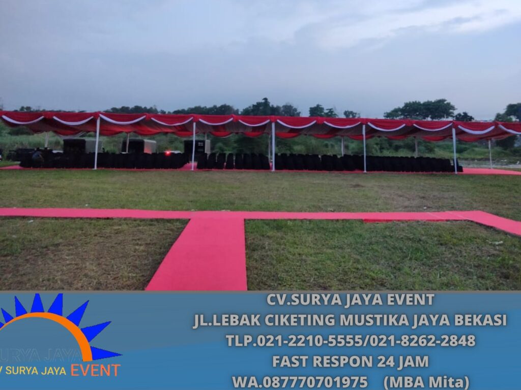 Sewa Tenda Dekorasii Merah Putih Event HUT RI Jakarta