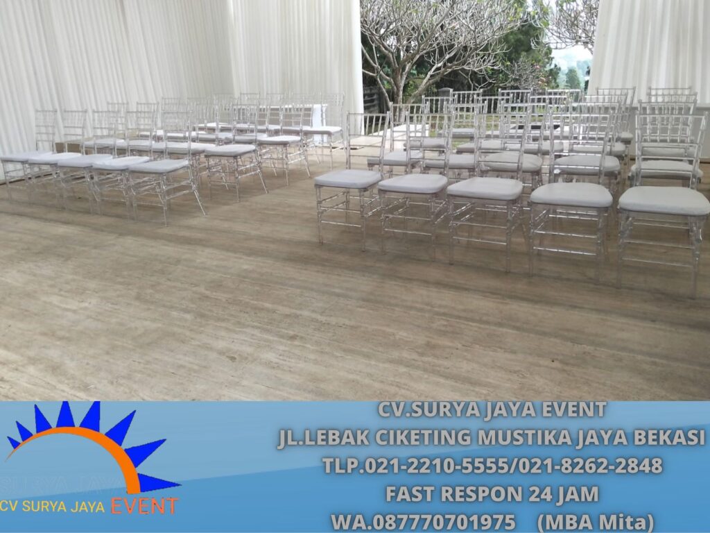 Jasa Sewa Tiffany Kursi VIP Type Acrylic Jakarta