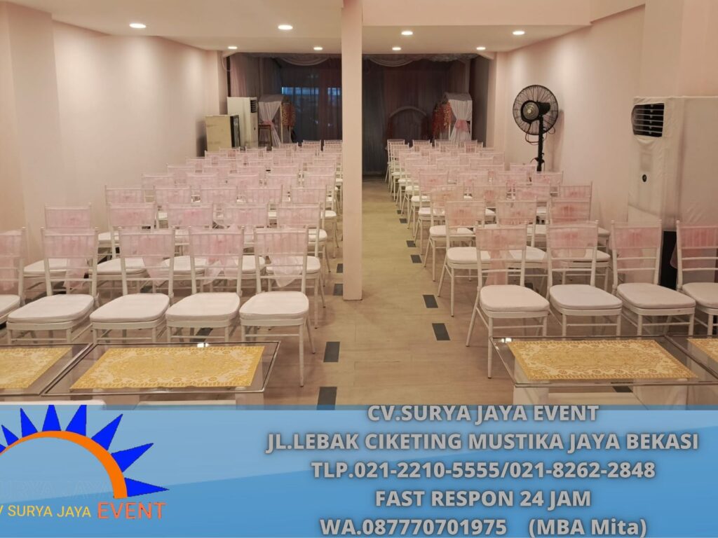 Rental Kursi VIP Type Tiffany Acrylic Dan Kayu Jakarta