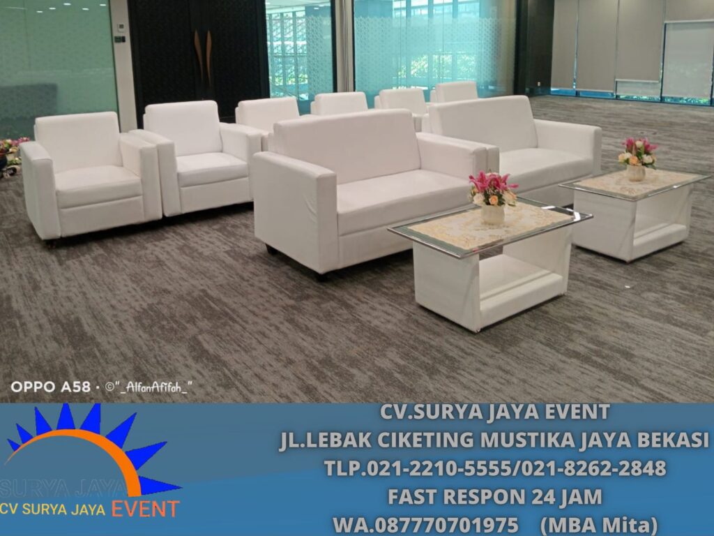 Jasa Sewa Sofa Single,Double Dan Triple Hitam Putih Jakarta
