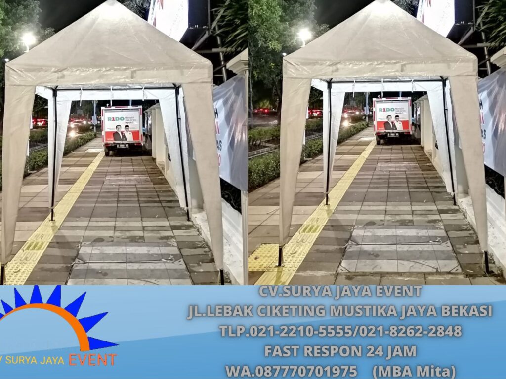 Sewa Tenda Bazar 2x2m,3x3m Event Jakarta