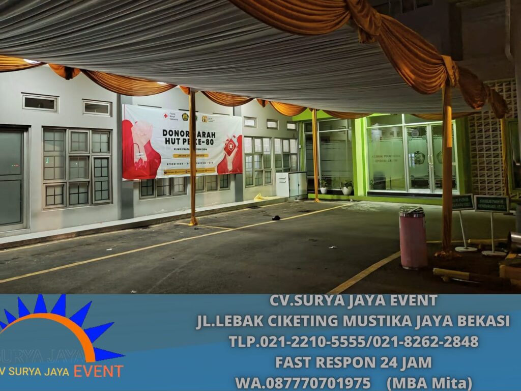 Rental Tenda Serut Poni Gold di Jakarta