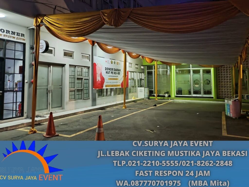 Rental Tenda Serut Poni Gold di Jakarta