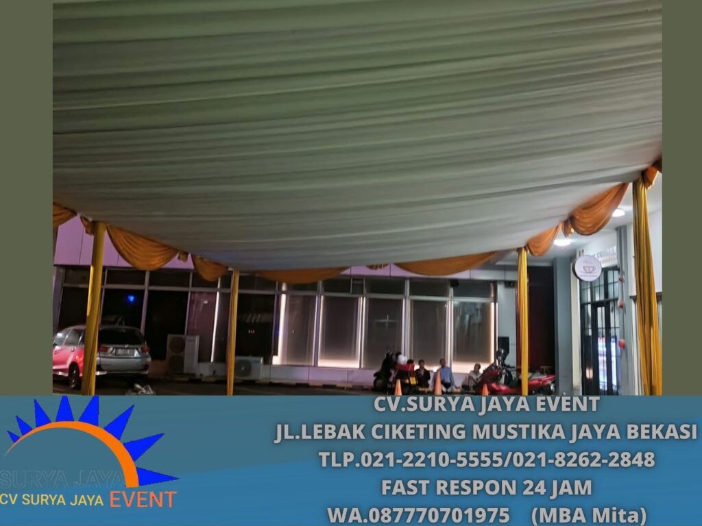 Rental Tenda Serut Poni Gold di Jakarta