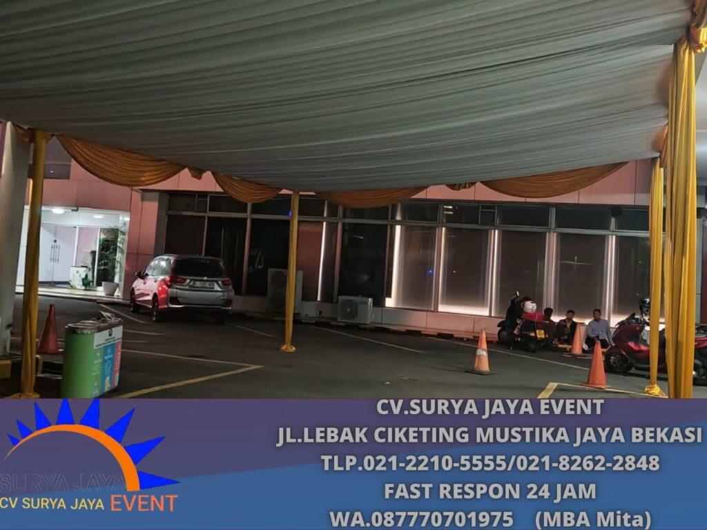 Rental Tenda Serut Poni Gold di Jakarta