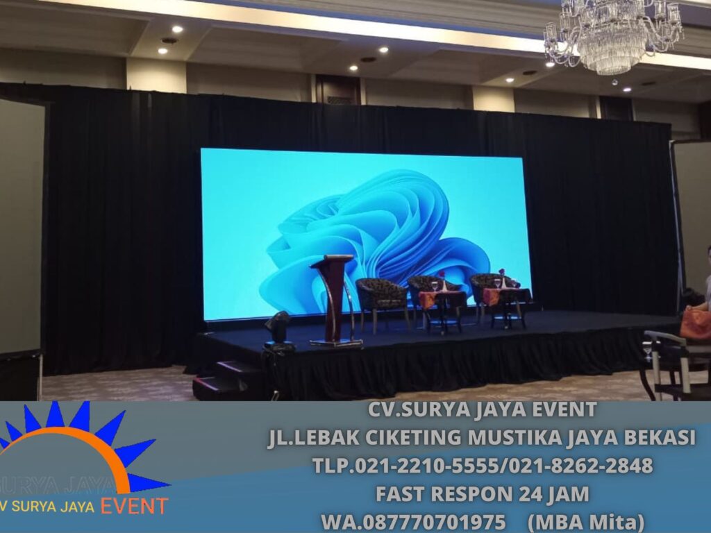 Rental Tirai Hitam P22m T7m Event Hotel Royal Kuningan