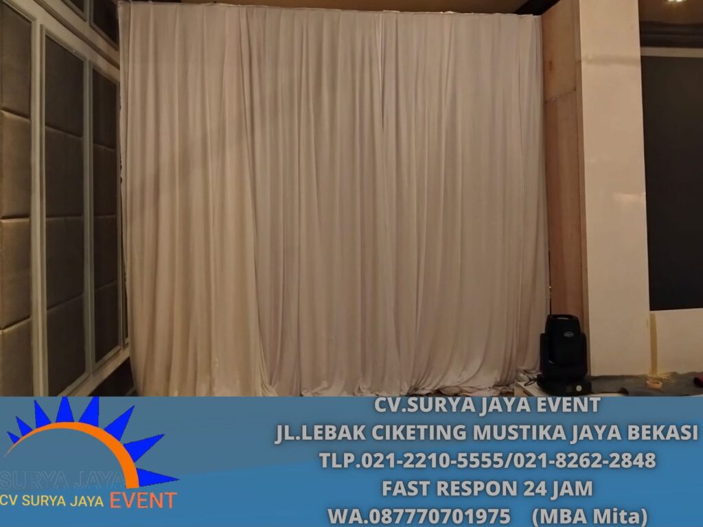 Rental Tirai Filamin Aneka Warna Dan Tirai Hitam Lotto Jakarta