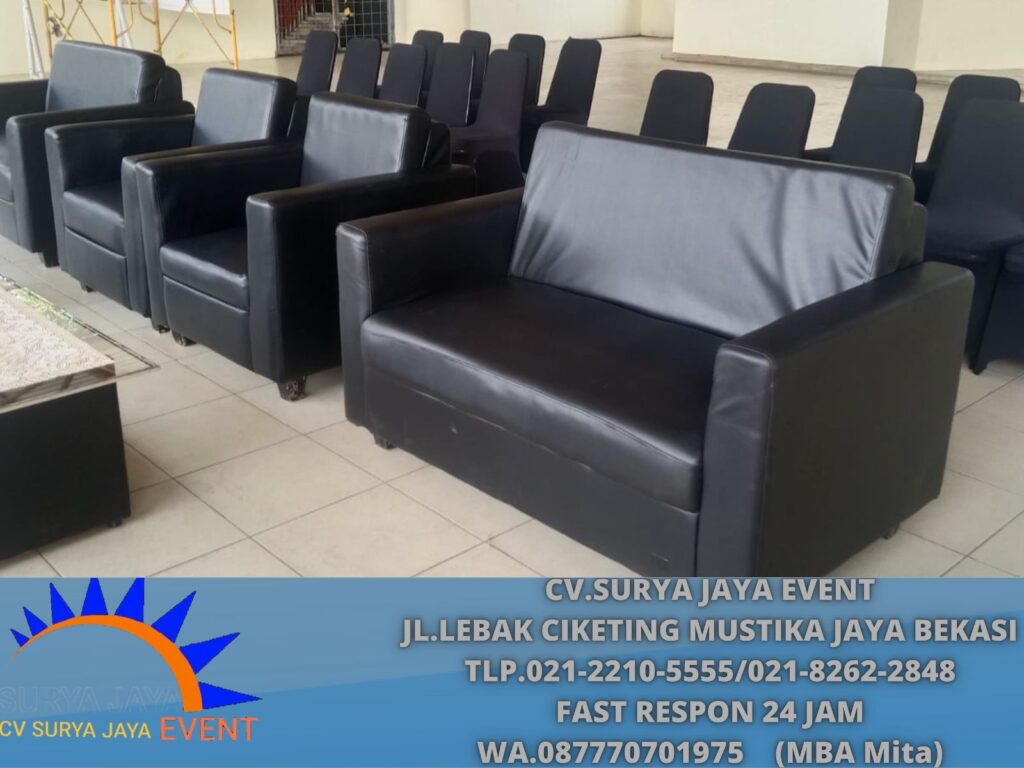 Jasa Sewa Sofa Single,Double Dan Triple Hitam Putih Jakarta