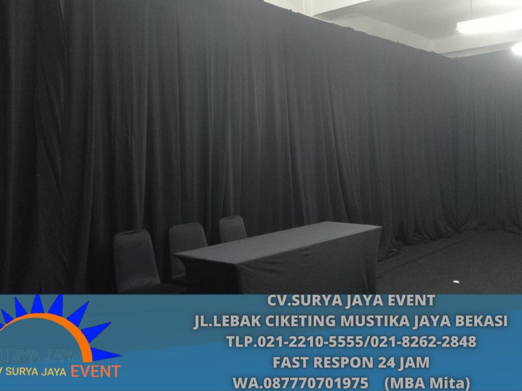 Pusat Sewa Tirai Hitam Kemayoran Jakpus