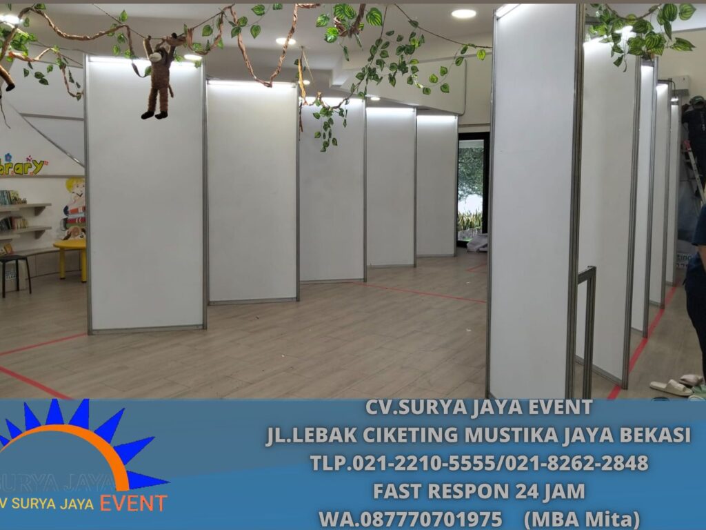 Vendor Sewa Partisi putih Dan Lampu Putih Jakarta