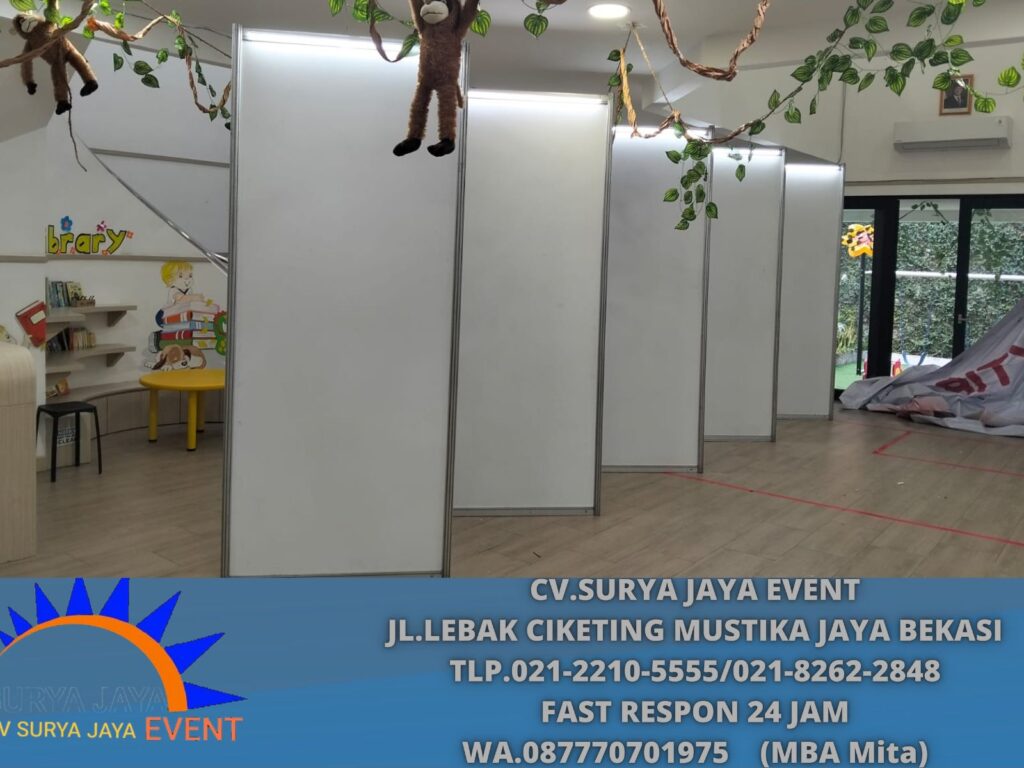 Vendor Sewa Partisi putih Dan Lampu Putih Jakarta