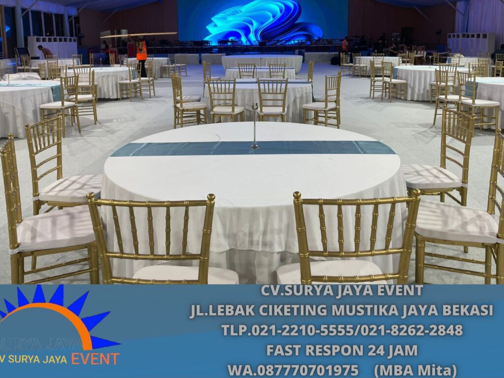 Penyewaan Round Table Set Kursi Dinner Area Jakarta