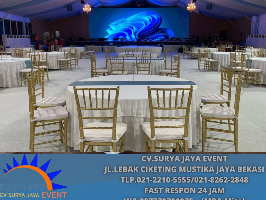 Penyewaan Round Table Set Kursi Dinner Area Jakarta